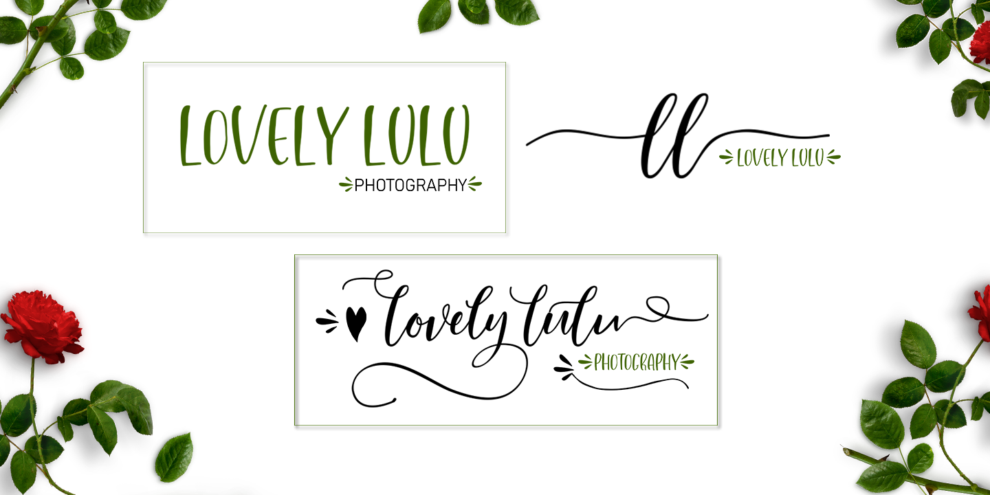 Ejemplo de fuente Lovely Buttering Script #3